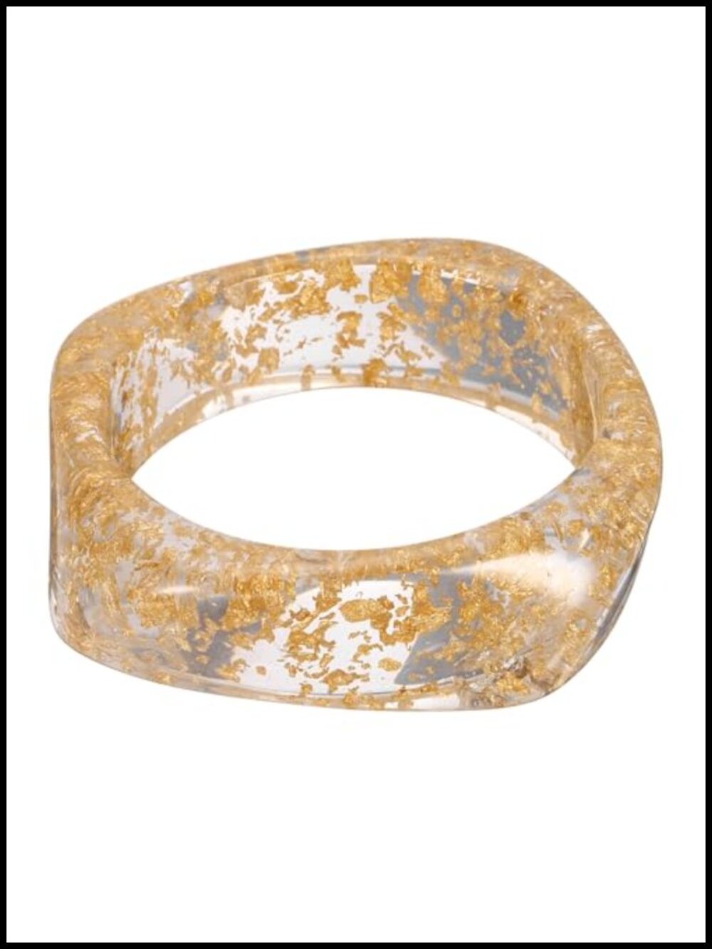 Chunky Acrylic Resin Bangle Bracelet Cuff Geometric Stackable